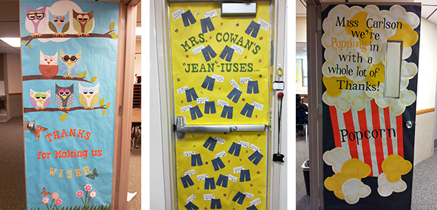 Teacher appreciation door decorating ideas - group 2