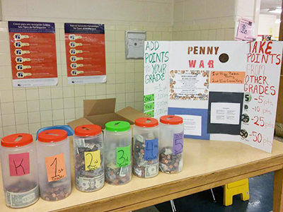Penny war fundraiser points
