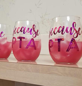 Quick and easy volunteer appreciation gifts - wine glass