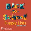 School Supply Lists 1