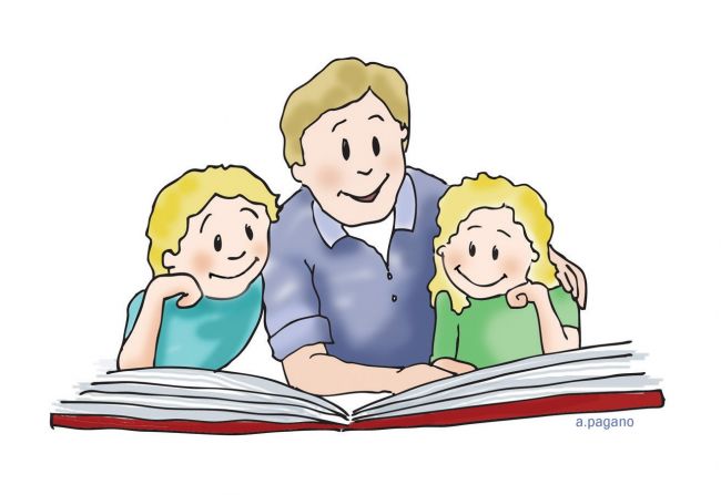 free clipart family reading - photo #3