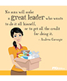 "No man will make a great leader who..."