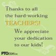 "Thanks to all the hard-working..."
