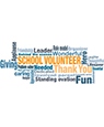 School Volunteer Appreciation Word Cloud