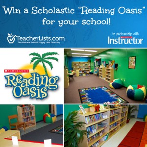 TeacherLists Scholastic Reading Oasis contest 