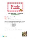 Back-to-School Picnic Flyer