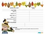 Classroom Party Sign-Up Sheet: Harvest/Fall