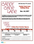 Holiday Shop Event Flyer: Candy Cane Lane