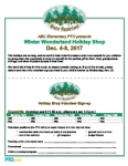 Holiday Shop Event Flyer: Winter Wonderland