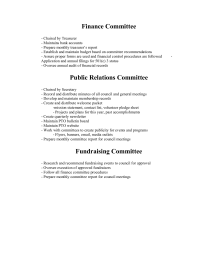 Committee Descriptions