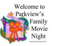 Family Movie Night Welcome Sign