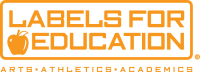 Labels for Education Logo - Orange & White