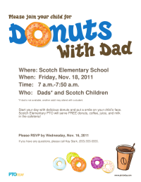 Doughnuts With Dad Poster