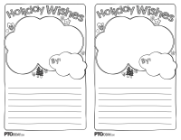 Holiday Wishes Activity Template