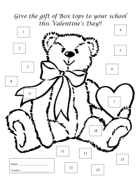 Valentine's Day Bear - 15 count