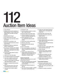 PTO Today: 112 Suggested Auction Items