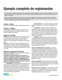 Complete Sample Bylaws in Spanish (Ejemplo Completo de Reglamentos)