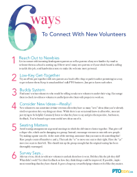 Ways To Connect With New Volunteers