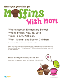Muffins With Mom Poster