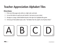 PTO Today: Teacher Appreciation Alphabet Tiles