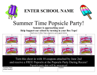 Popsicle Party Collection Sheet MS Word Editable