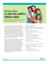 Participar cuenta: lo que los padres deben saber (artículo en español)