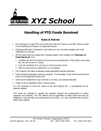 Policy Flyer: Handling of PTO Funds Received