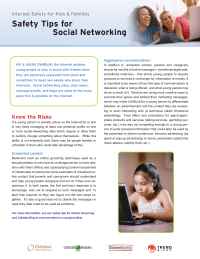Social Networking Internet Safety Tips