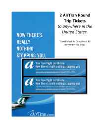 AirTran display tickets