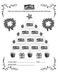 NEW Christmas Tree Collection Sheet 2008