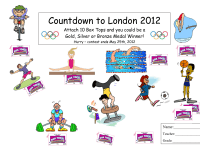 London Olympics Collection Sheet (10 count)