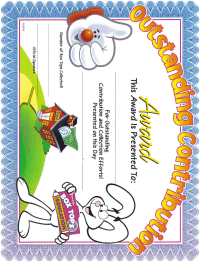 Award certificate from btfe website