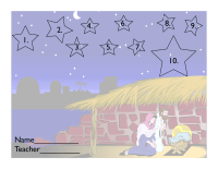 Nativity page for 10 Box Tops