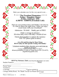 Freedom Elementary Father/Daughter Dance (Revised Flyer)