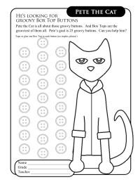 Pete the Cat Collection Sheet