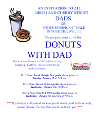 Donuts with Dads flier