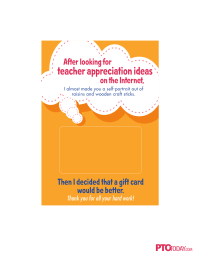 Gift Card Holders for Teacher Appreciation