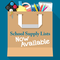School Supply Lists Available Facebook Graphic