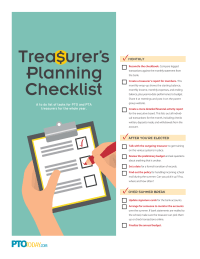 Parent Group Treasurer's Planning Checklist