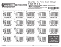 Labels for Education 5-Point Product UPC Collection Sheet