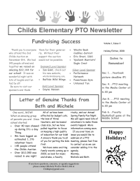 Childs PTO Newsletter