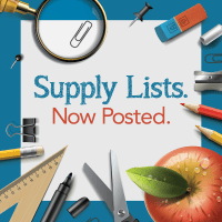 Supply Lists Now Posted Facebook Graphic