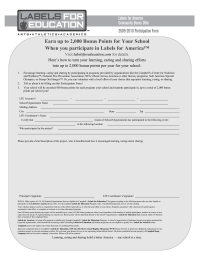 Labels for Education Submission Form (2010)