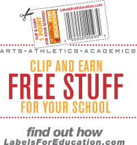 Labels for Education Clip and Earn Logo