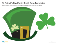 St. Patrick's Day Photo Booth Prop Templates