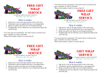 Teacher Gift Wrap Service -- Flier for Teachers & Staff