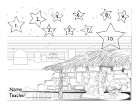 Nativity coloring page for 10 Box Tops