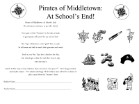 Pirates of Middletown: At School's End! collection sheet