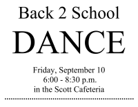 Poster for Back to School Dance