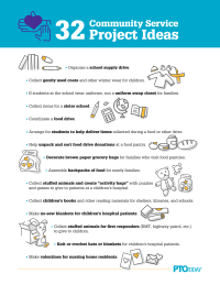 32 Community Service Project Ideas